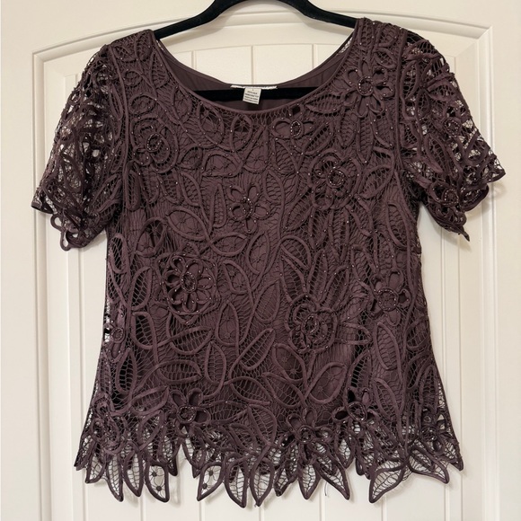 Soulmates Dresses & Skirts - Silken Poetry/Soulmates 100% silk with beading,lace top and high waisted skirt.